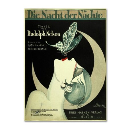 Trademark Fine Art Vintage Apple Collection 'Art Deco Music Sheet